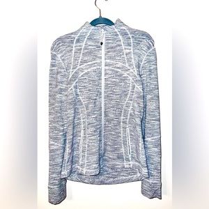Lululemon Define Jacket Full Zip Light Heather Grey Size 10 Active